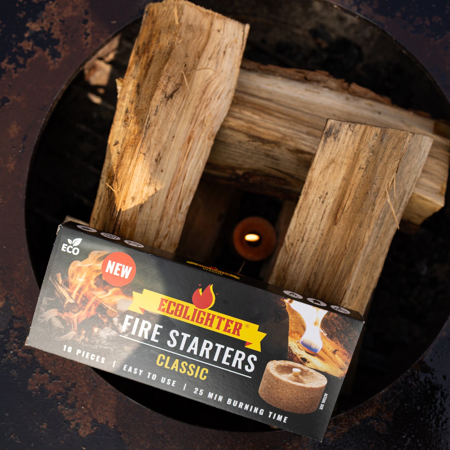 Ecolighter - Eco firelighter - pack of 10 pieces - one pack